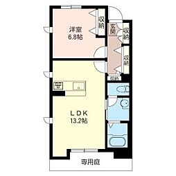 アネスティ 1LDKの間取図画像