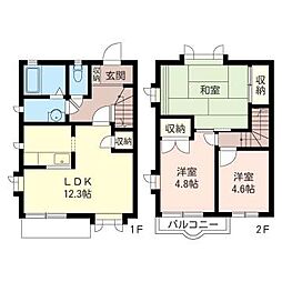 ルミエール鎌倉A 3LDKの間取図画像