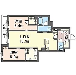 間取図画像 2LDK