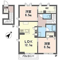 間取図画像 2LDK