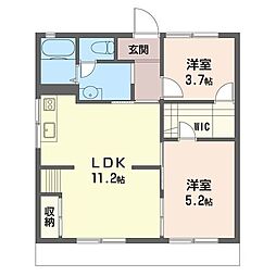 サン・モール・本郷台 2LDKの間取図画像