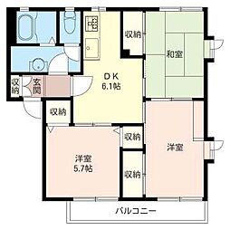 ファミリーステージ 3DKの間取図画像