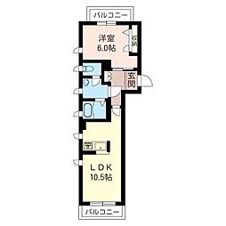 間取図画像 1LDK