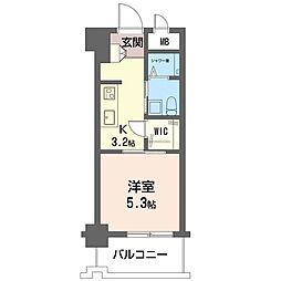 セントラル平沼橋 1Kの間取図画像