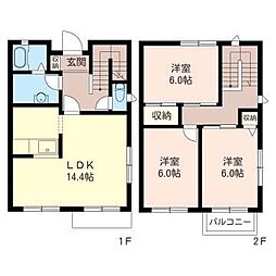 メゾン藤美 3LDKの間取図画像