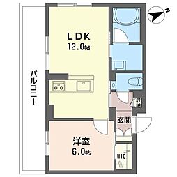フレグランスS IV 1LDKの間取図画像