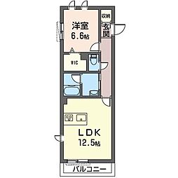 キヨマルビル横浜南 1LDKの間取図画像