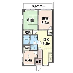 ロッククレスト 2SDKの間取図画像