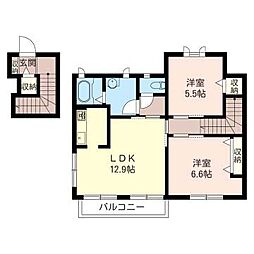 間取図画像 2LDK