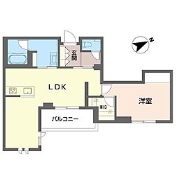 間取図画像 1LDK