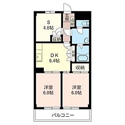 センチュリー2 3DKの間取図画像