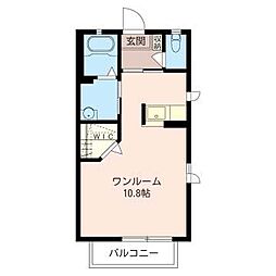 コスモス ワンルームの間取図画像