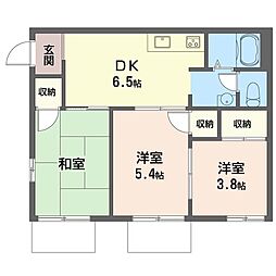 ウェルメゾン和泉 3DKの間取図画像