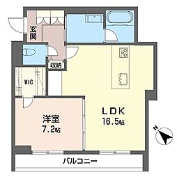 サントリナ 1LDKの間取図画像