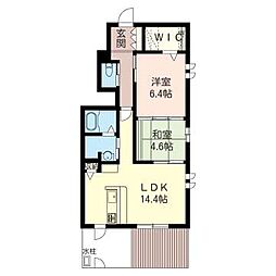 カムイ　ミンタラ　Ａ 1階2LDKの間取り