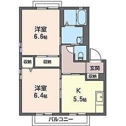 ロイヤルスクエア 2Kの間取図画像