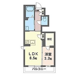キュウブオンダ 1LDKの間取図画像