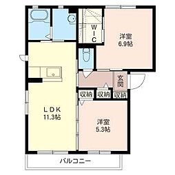間取図画像 2LDK