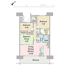 間取図画像 3LDK