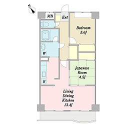 間取図画像 2LDK