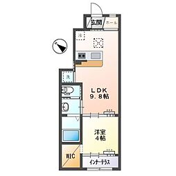 鶴ヶ島市富士見4丁目新築工事Ｂ 1階1LDKの間取り