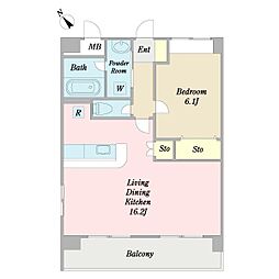 間取図画像 1LDK