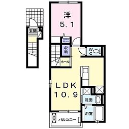 セッチソン・カシワ 1LDKの間取図画像