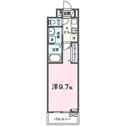 アルバ 1Kの間取図画像