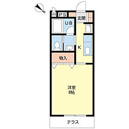 MAISONALLONGE 1Kの間取図画像