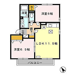 ファースト・エアフォルク3 2LDKの間取図画像