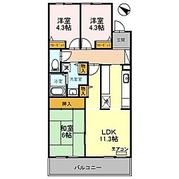 間取図画像 3LDK