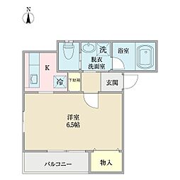 メゾンTSM 1Kの間取図画像