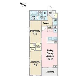 間取図画像 2LDK