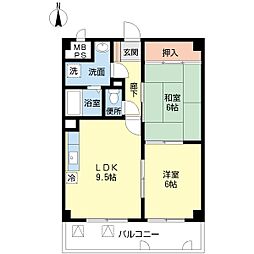 間取図画像 2LDK