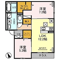 間取図画像 2LDK