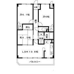 フレア・ブローリー 3LDKの間取図画像