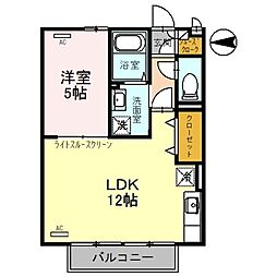 シャルトボナール 1LDKの間取図画像