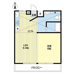 間取図画像 1LDK