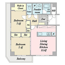 間取図画像 2LDK