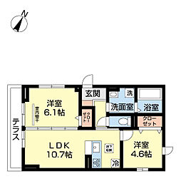 間取図画像 2LDK