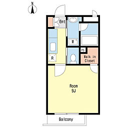 アコルデ 1Kの間取図画像