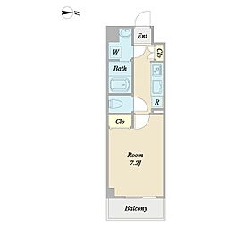 ドムス・アキ 1Kの間取図画像