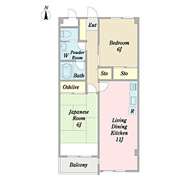 間取図画像 2LDK