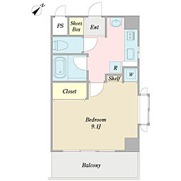 コンフォート船橋 1Kの間取図画像