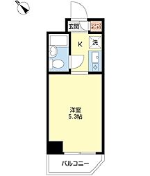 サンウイング西船 1Kの間取図画像