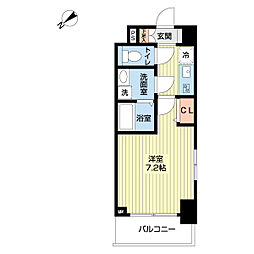 Nステージ西船橋2 1Kの間取図画像