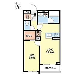 マホラ 1LDKの間取図画像