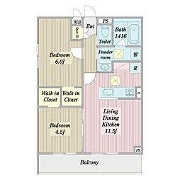 間取図画像 2LDK