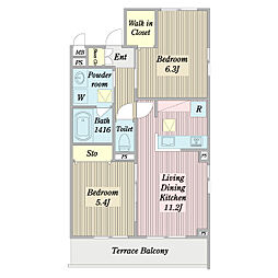 間取図画像 2LDK