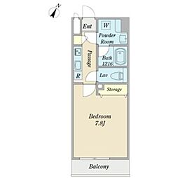 Amare藍 1Kの間取図画像